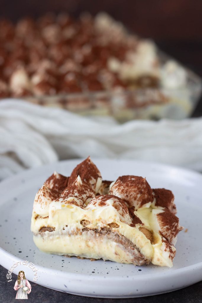 Tiramisù com creme de confeiteiro e mascarpone