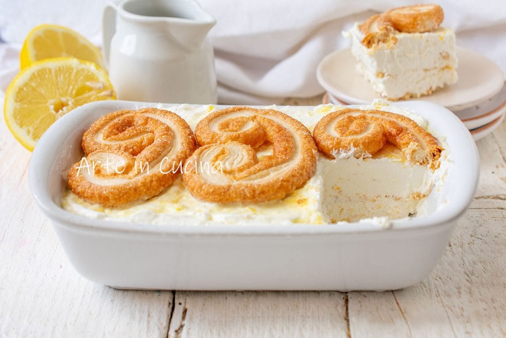 Tiramisù com folhados de limão