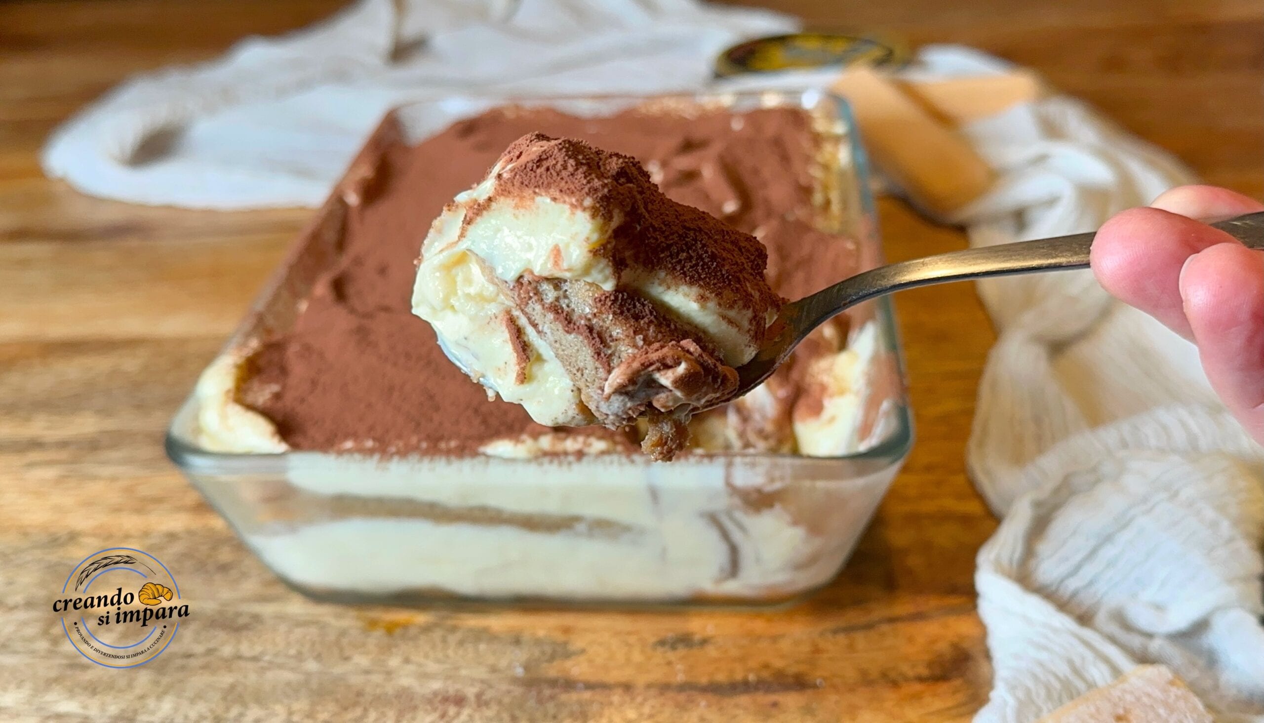 Tiramisù com ovos pasteurizados