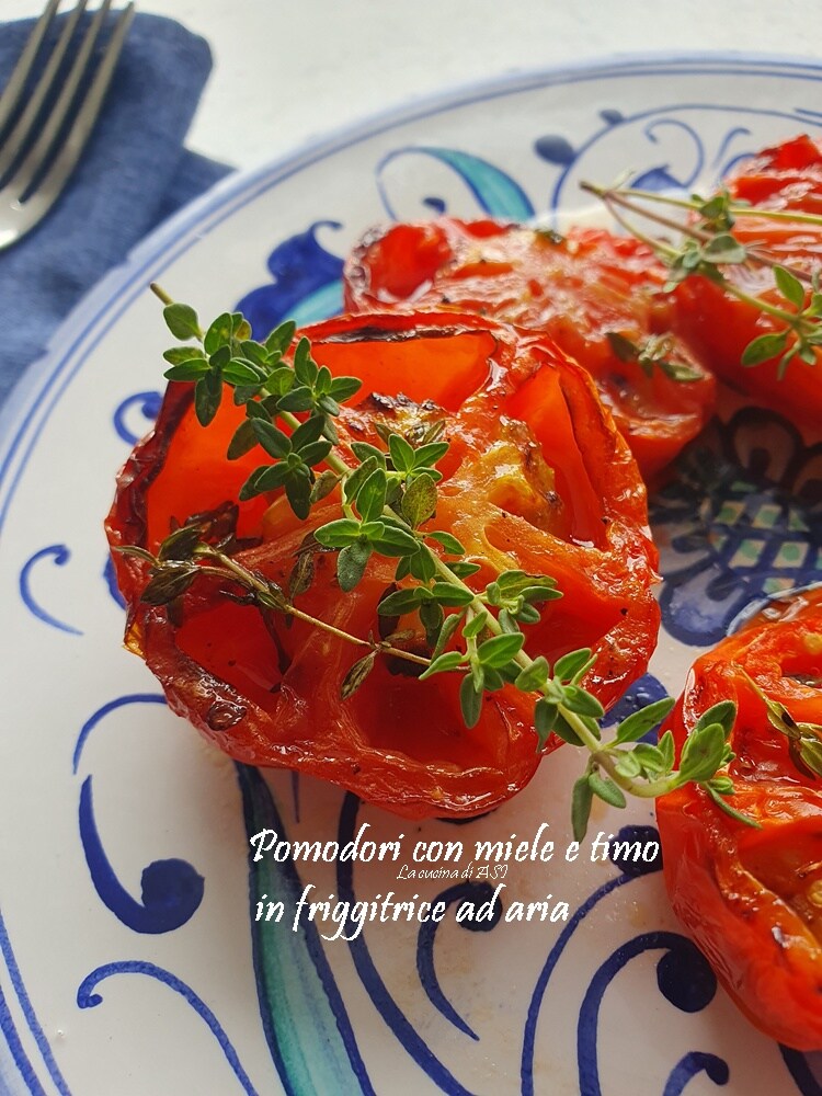 tomates mel e tomilho na air fryer