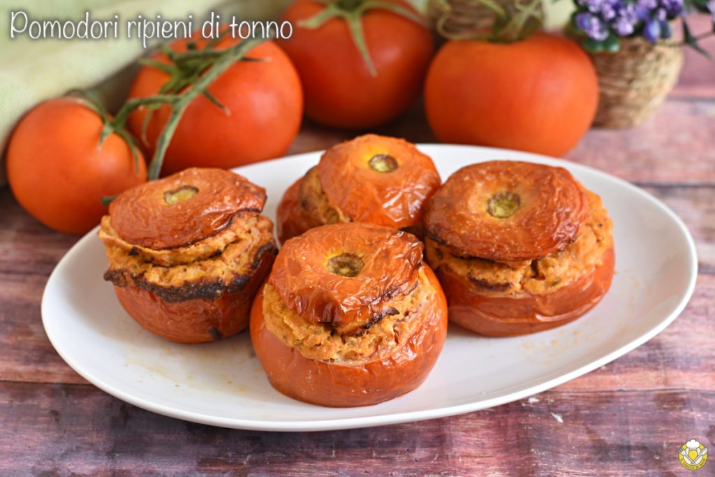 tomates recheados com atum ao forno receita de verão prato frio saboroso original il chicco di mais