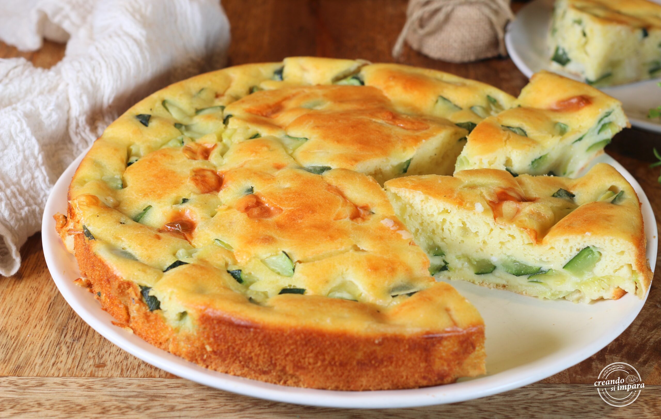 Torta salgada 12 colheres com abobrinha