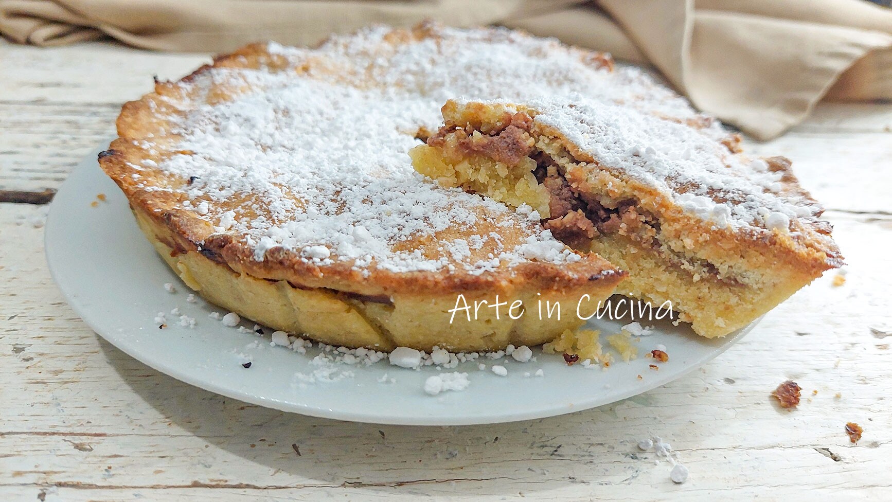 TORTA de AVELÃS com Nutella e Ricota
