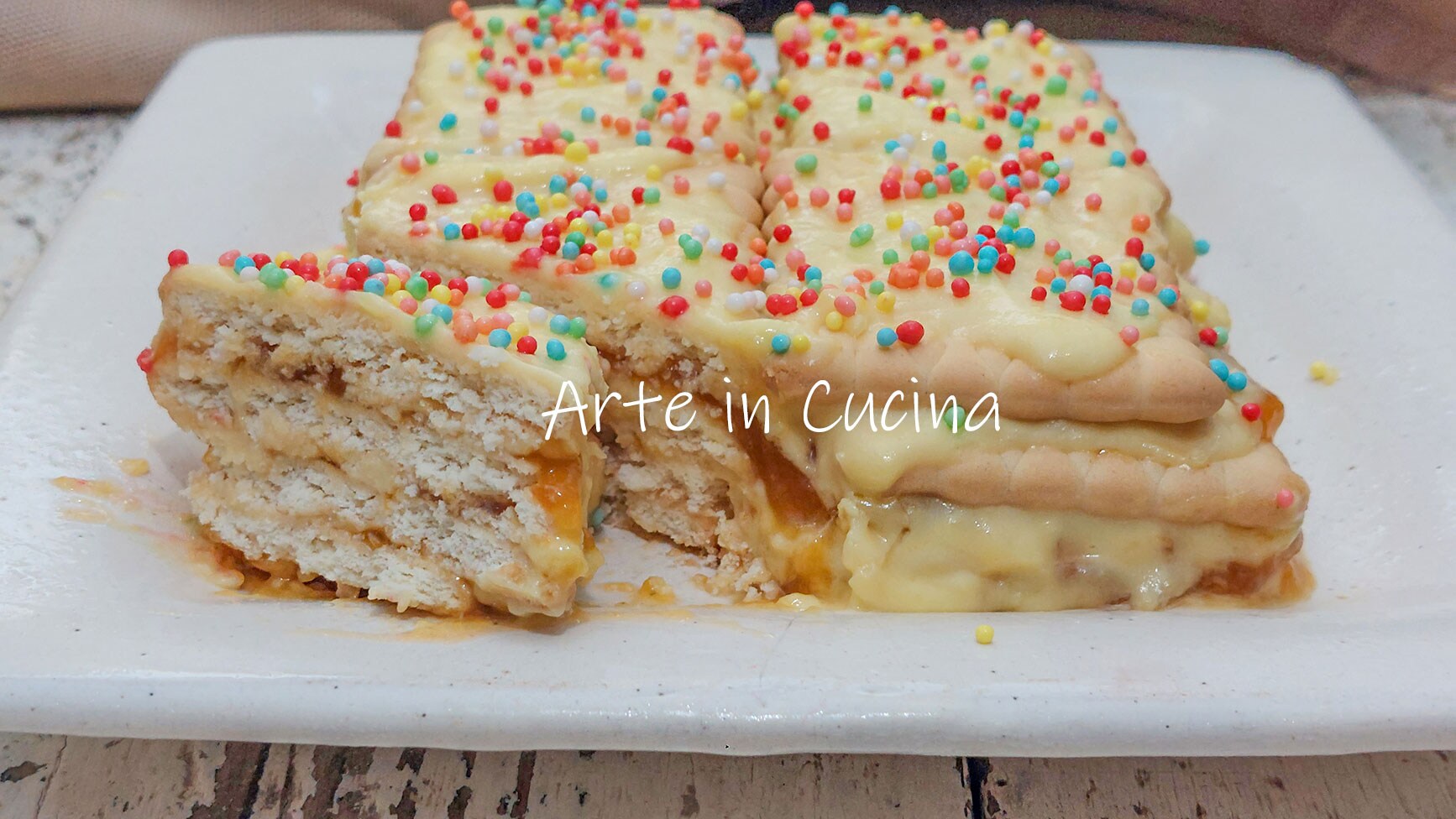 TORTA de BISCOITOS napolitana doce da vovó