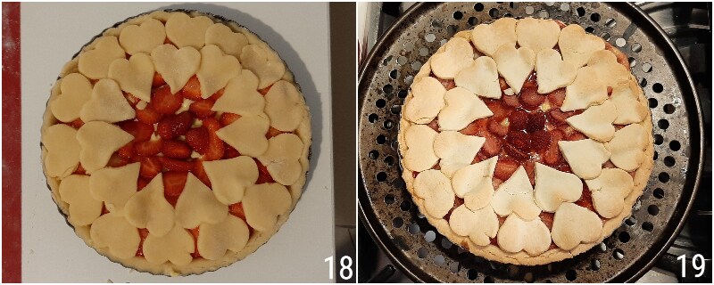 torta com corações de morango e creme receita torta fechada com creme de confeiteiro e morangos frescos il chicco di mais 7 cuocere