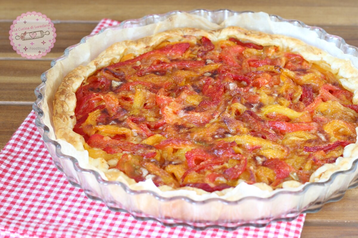 TORTA FOLHADA COM PIMENTÕES, a torta salgada simples e deliciosa