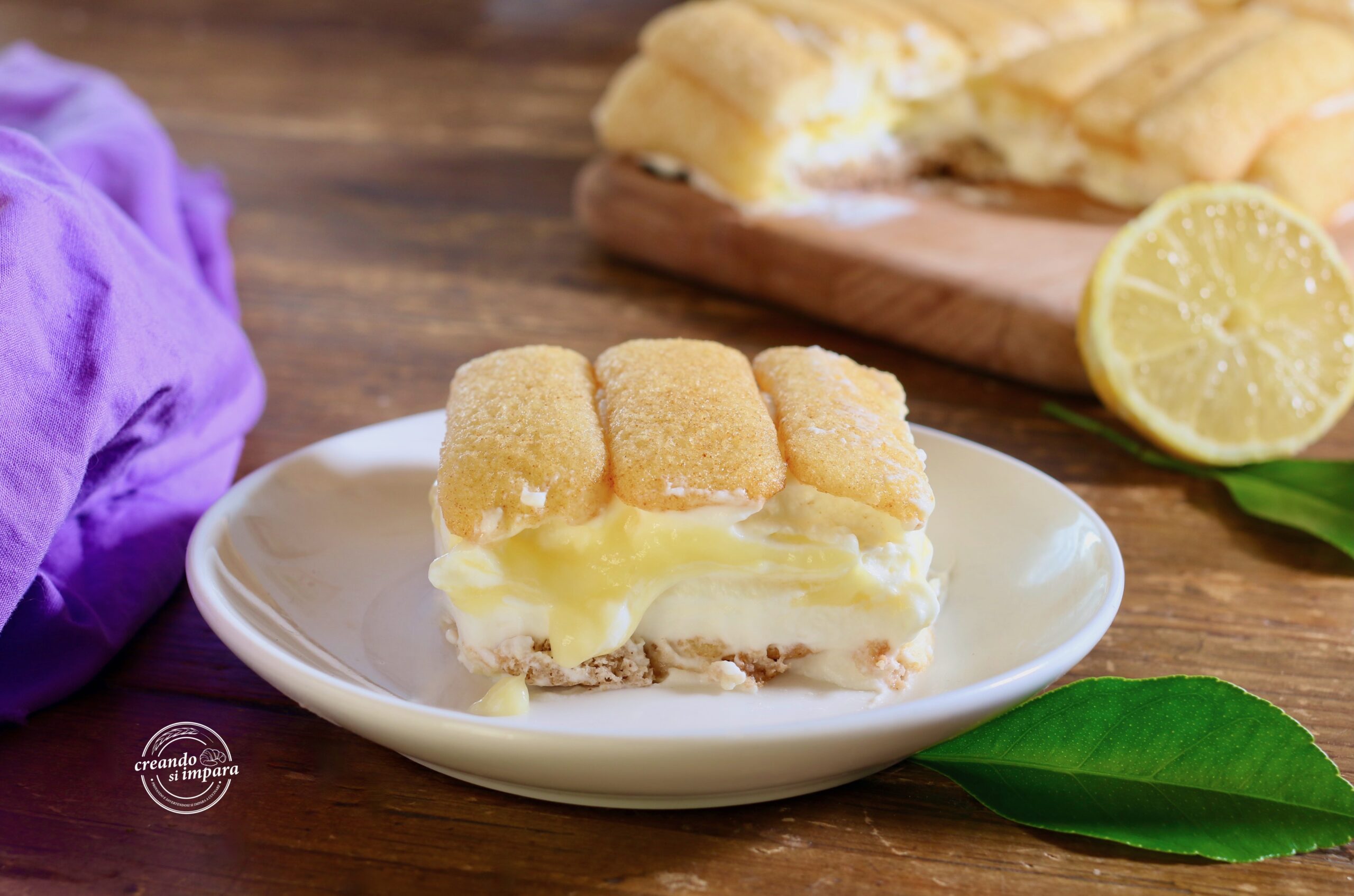Torta gelada de pavesini com limão