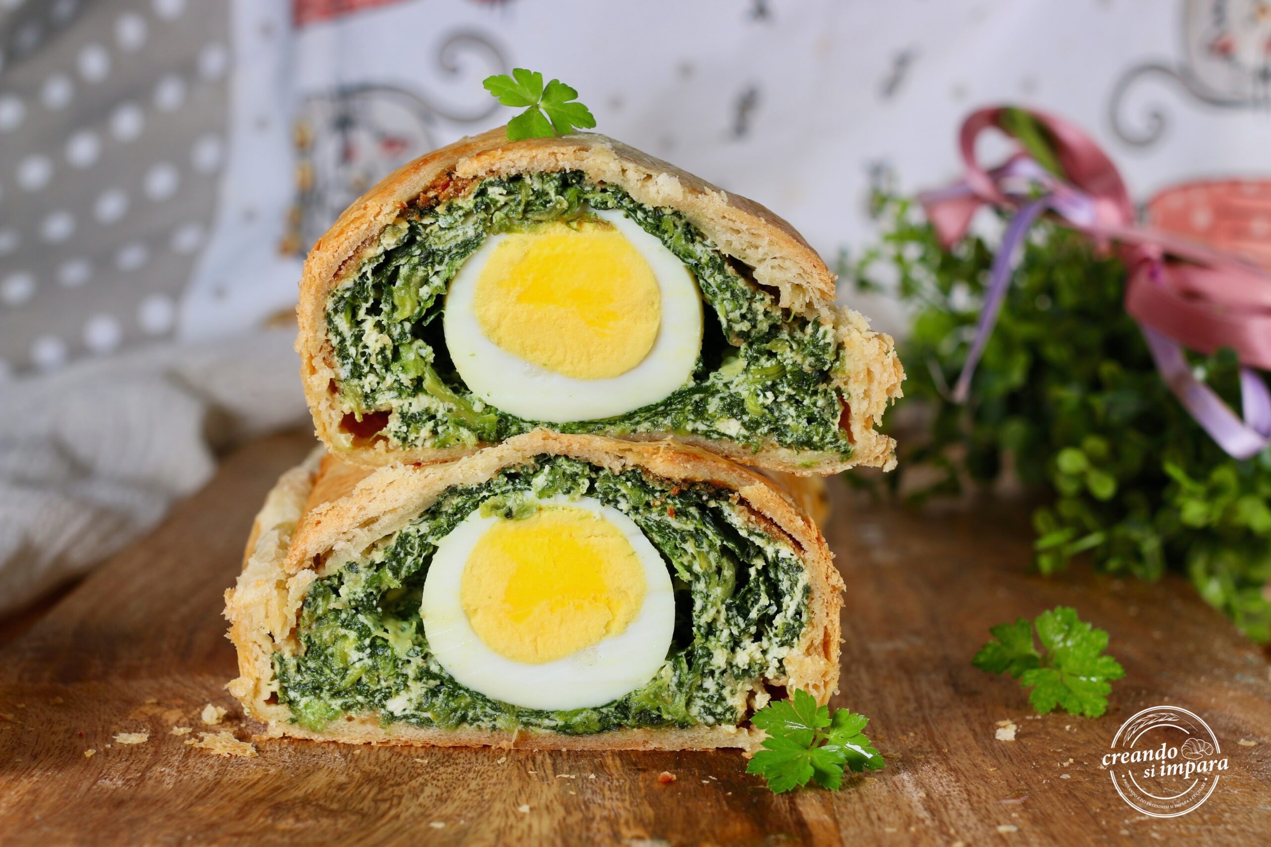 Strudel ricotta e espinafre
