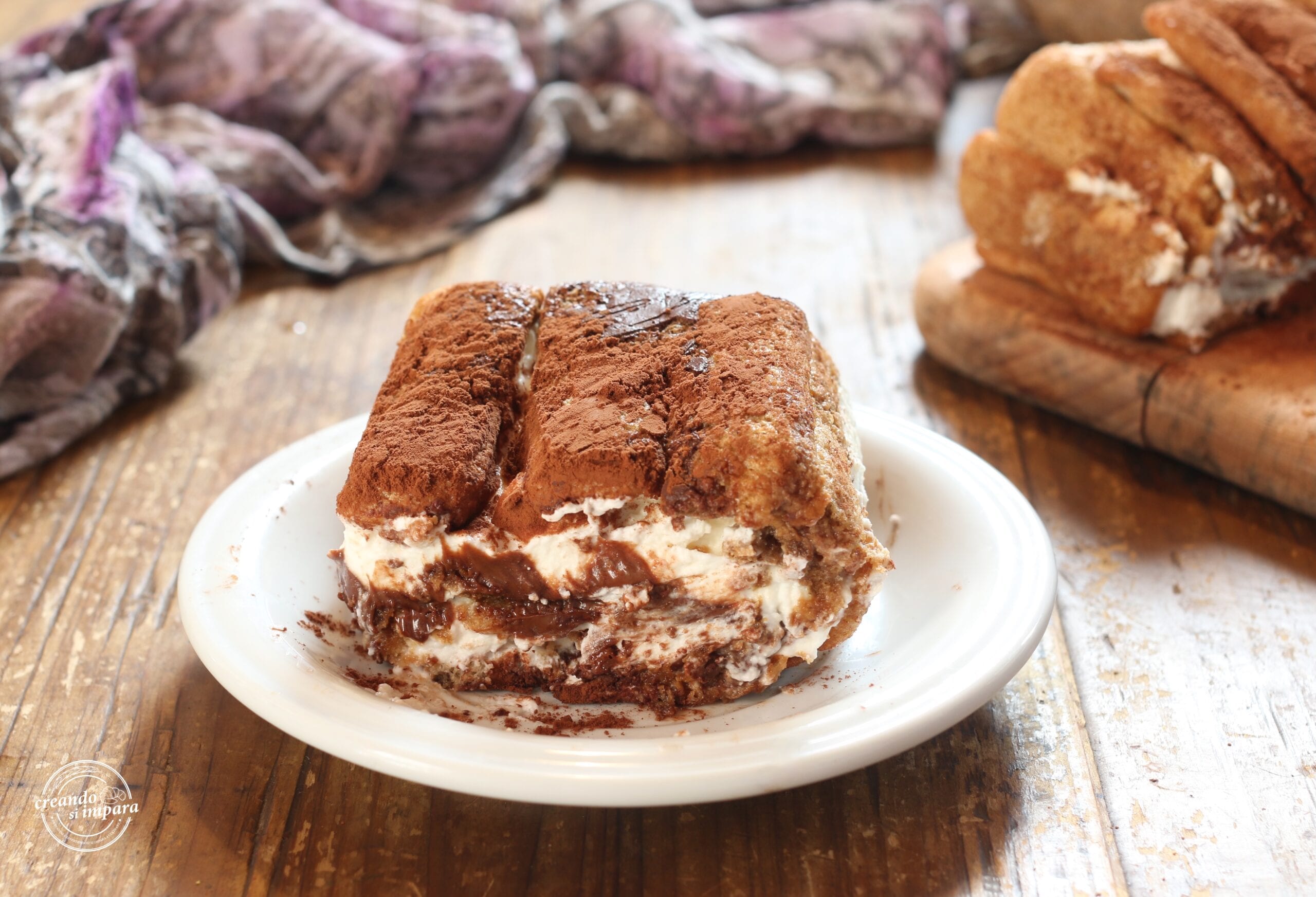 Torta cremosa com pavesini e ricota