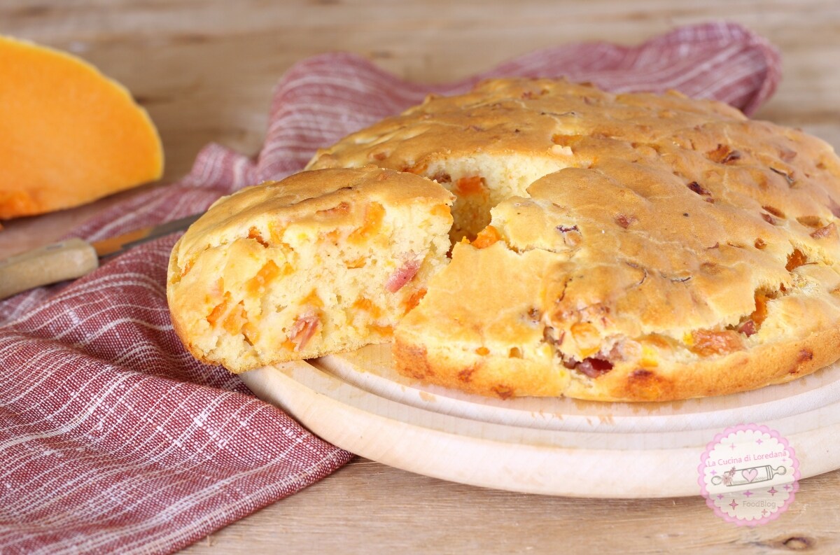 TORTA SALGADA COM ABÓBORA E SPECK uma torta salgada fofa e deliciosa