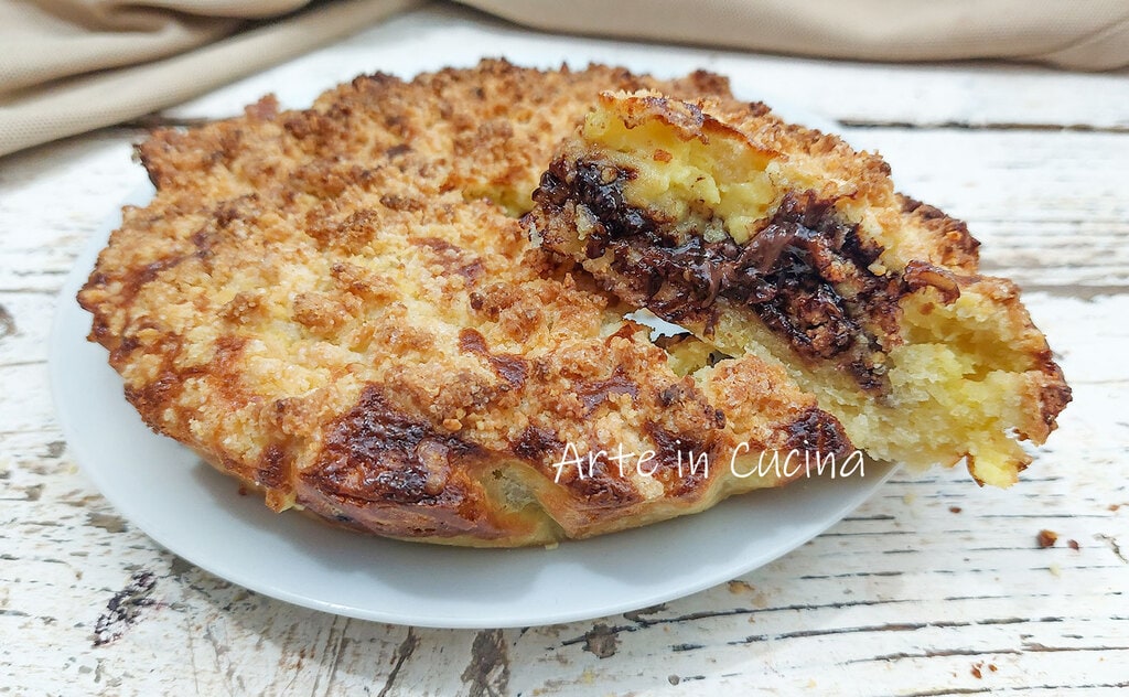 TORTA SBRISOLONA nutella e ricotta