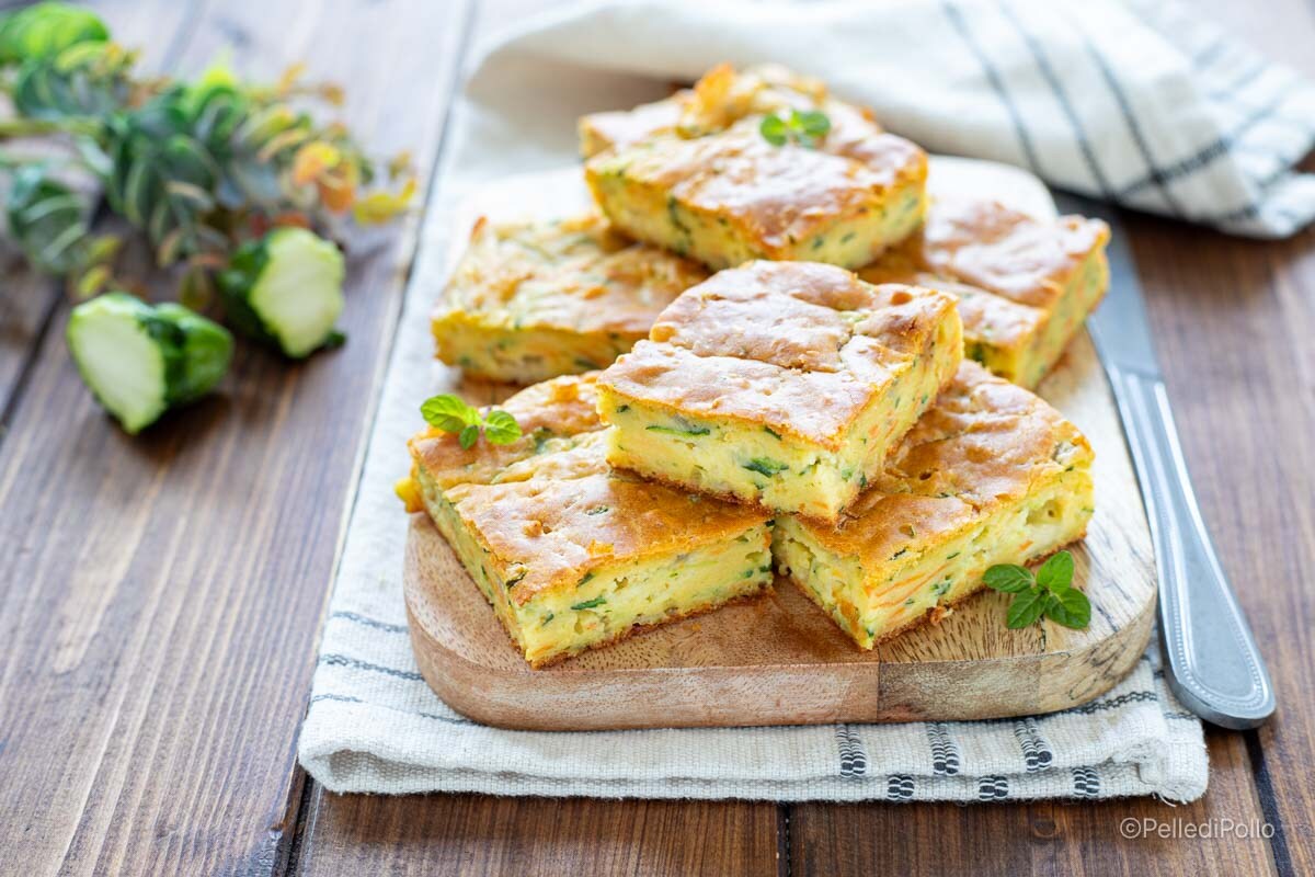 Torta rústica de legumes e ricota