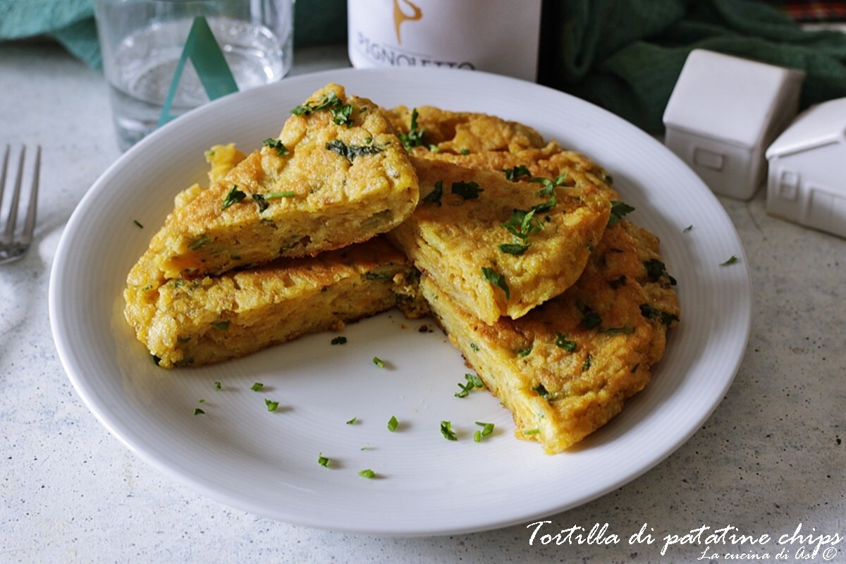 Torta de Batatas Chips Rapidíssima Cozida na Frigideira