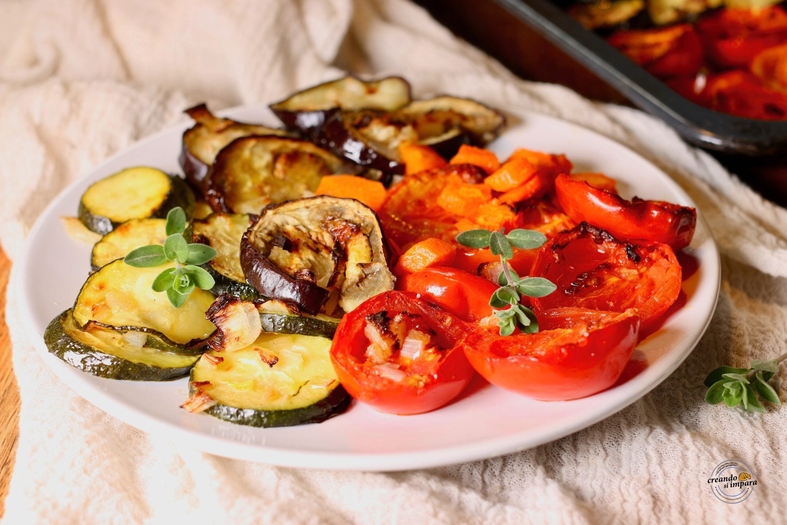 Verduras assadas