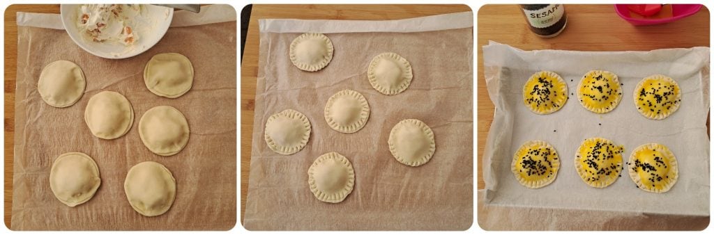 Trouxinhas de salmão e queijo