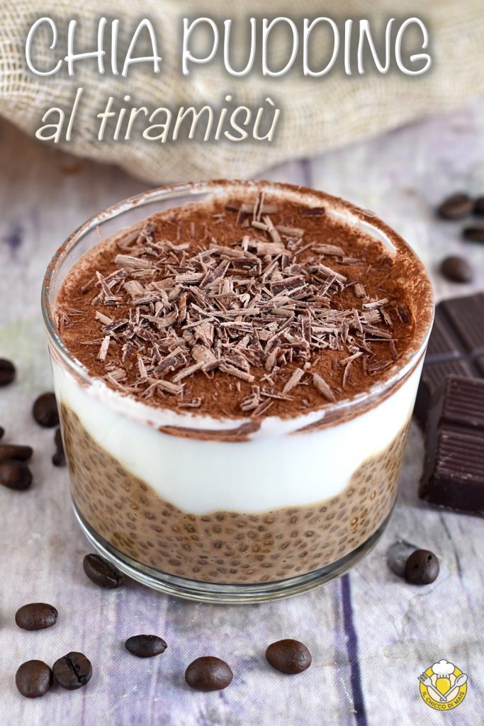 v_ Chia pudding de tiramisù receita pudim de sementes de chia com iogurte grego café cacau para um café da manhã saudável e leve