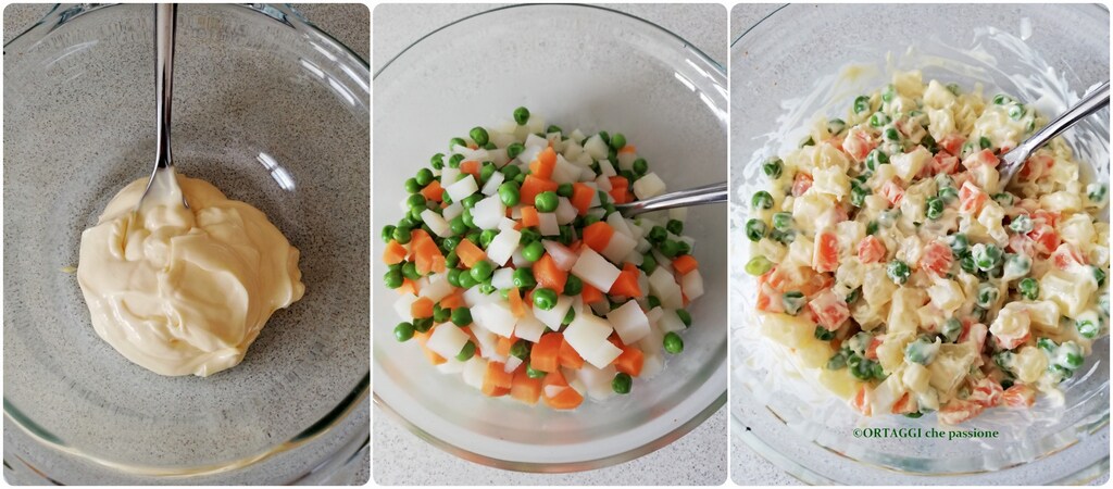 legumes mistos e maionese - ORTAGGI que passione