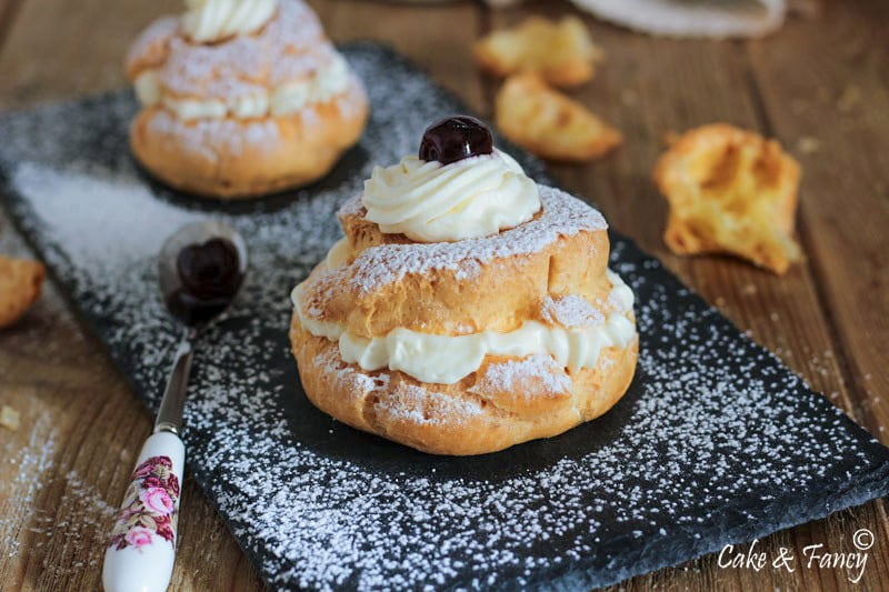 Zeppole com Chocolate Branco