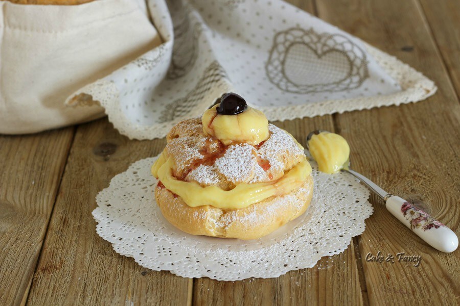 Zeppole assadas de São José