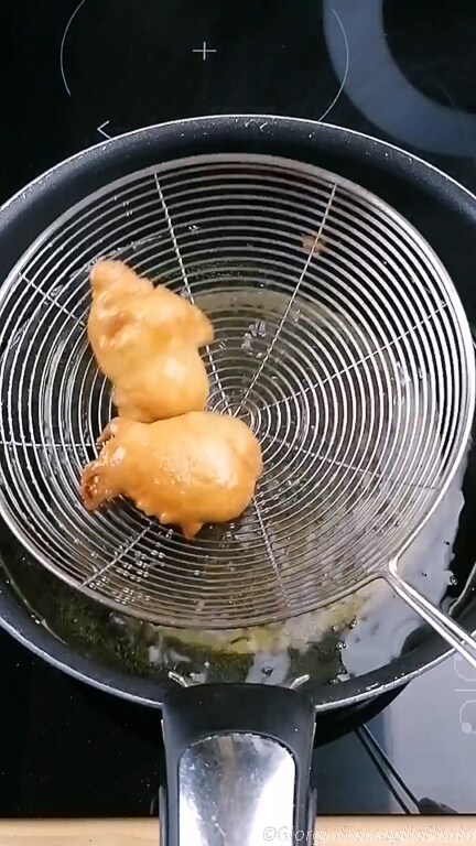 zeppole clássicas fritas