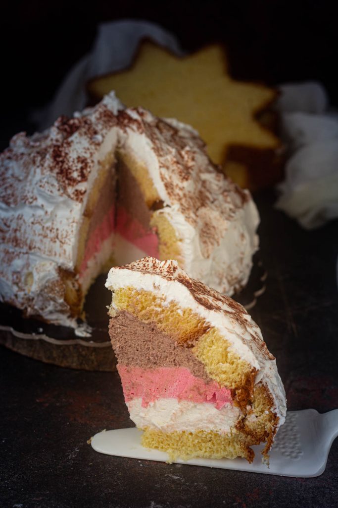 Zuccotto gelado com sobras de pandoro