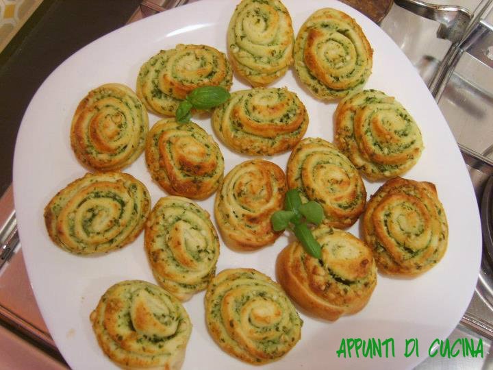 Rosas com pesto