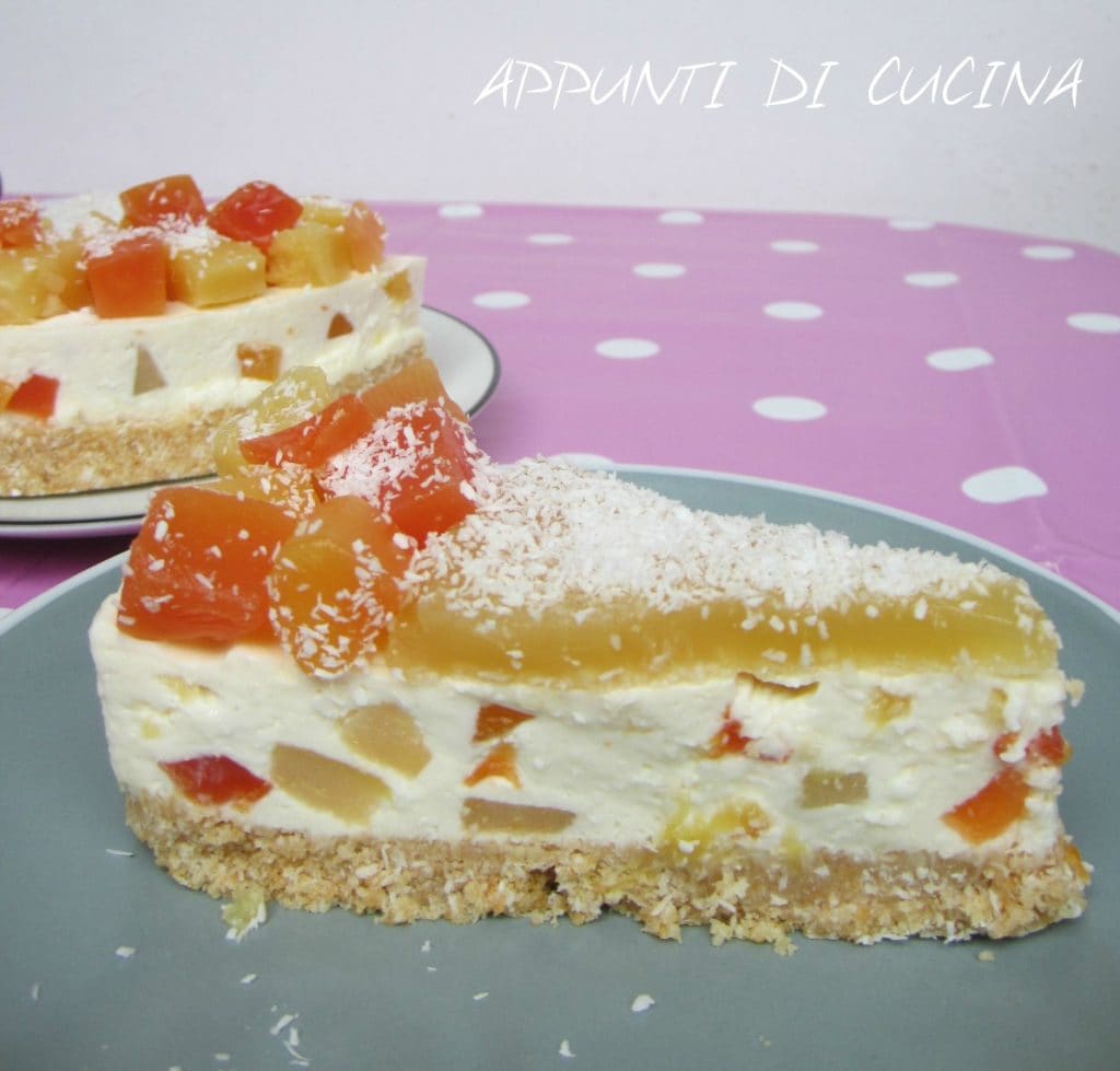 Cheesecake tropicale