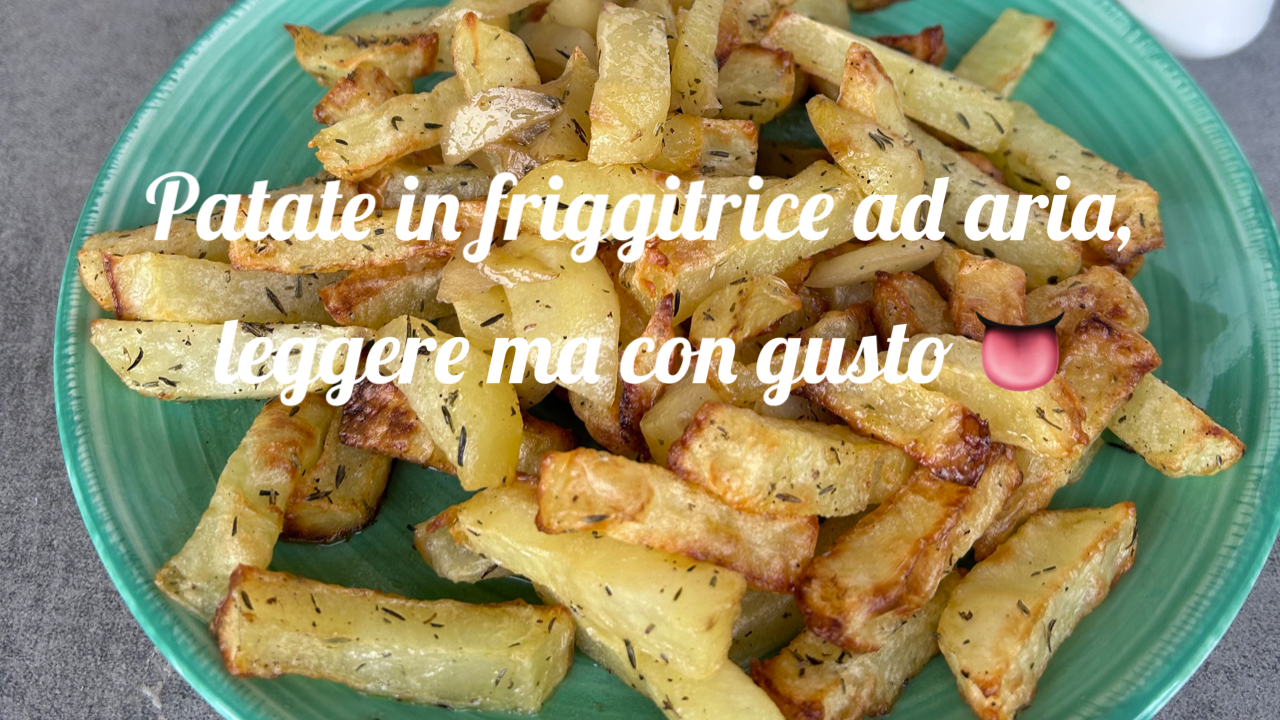 Batatas na fritadeira a ar, leves mas com sabor 👅