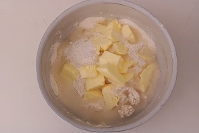 Galette com berinjela e abobrinha