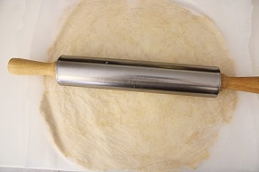 Galette com berinjela e abobrinha