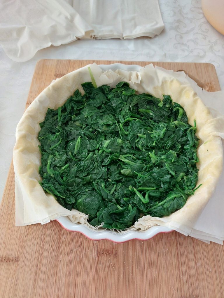 Börek com espinafre