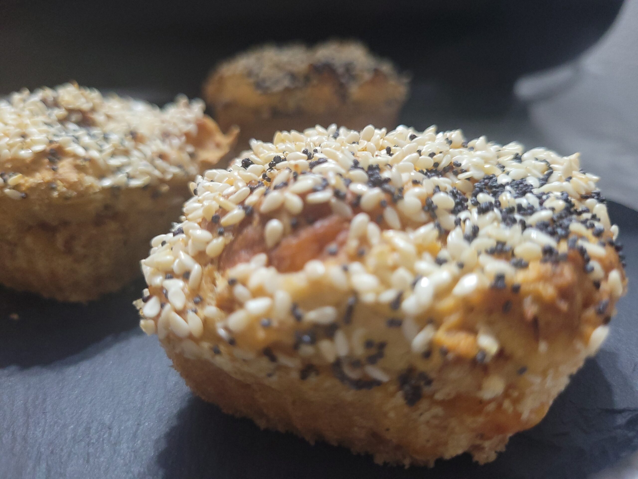 Muffin de Pão na Fritadeira Sem Óleo