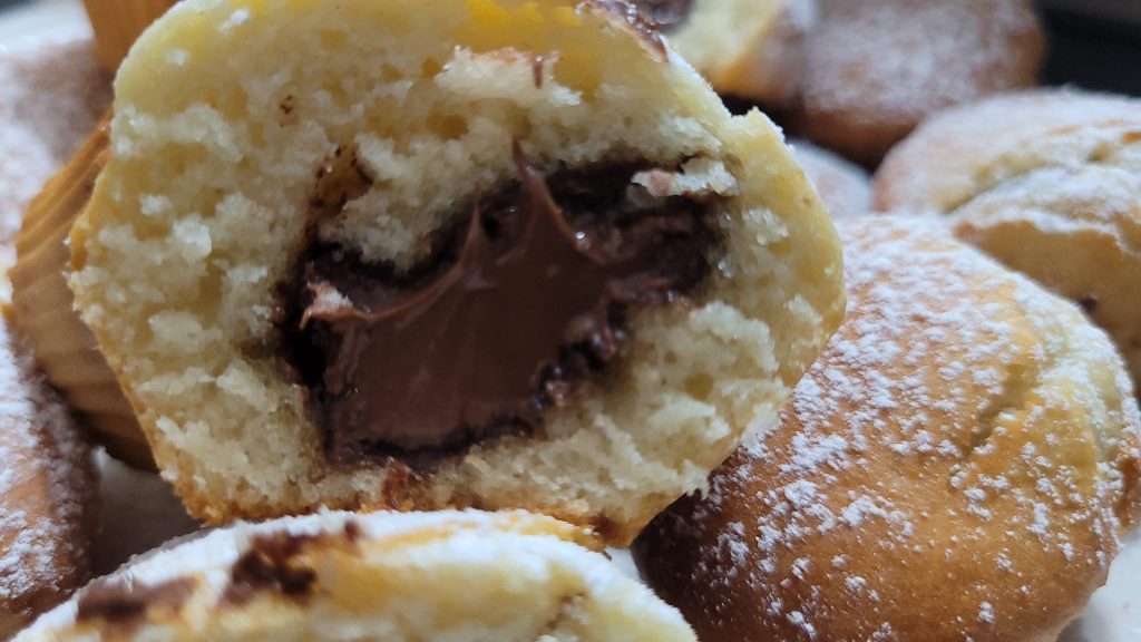 muffin de nutella na fritadeira a ar