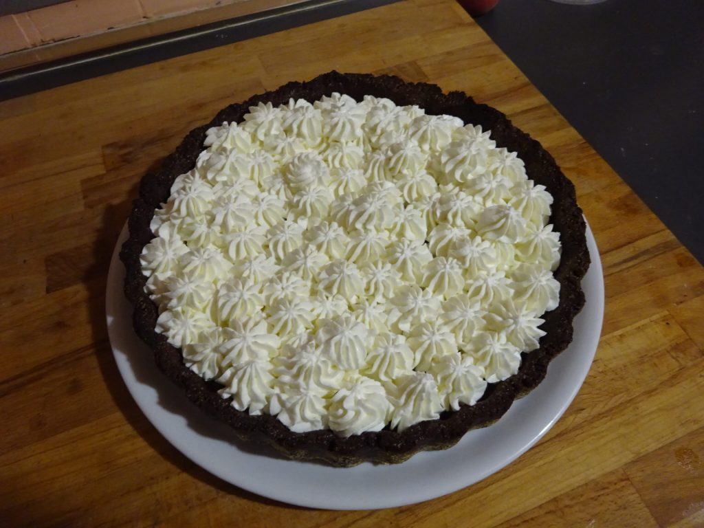 Torta de mascarpone e frutas vermelhas