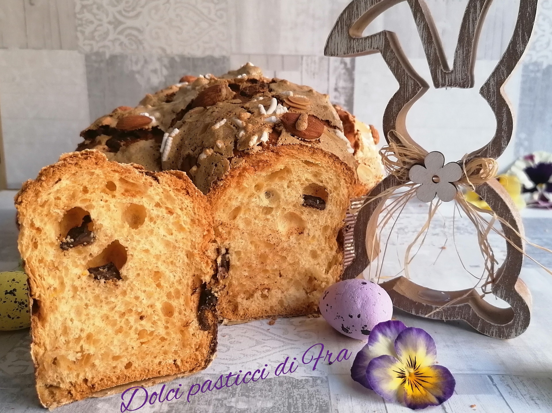 Colomba de amêndoas sem glúten