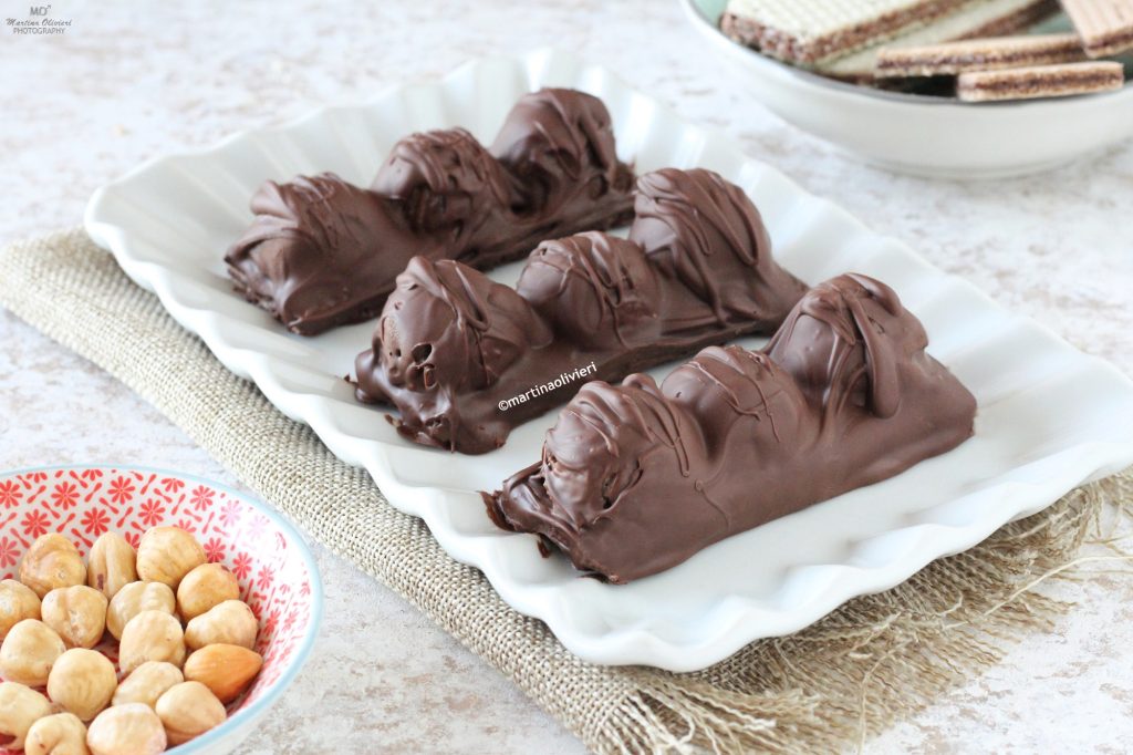 Barrinhas de chocolate e avelãs