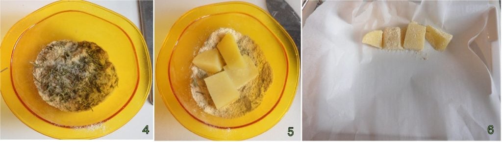 Batatas arenosas ao forno fáceis acompanhamento rápido para carne ou peixe 2 empanar as batatas