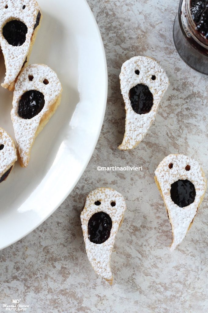 Biscoitos fantasminhas de Halloween