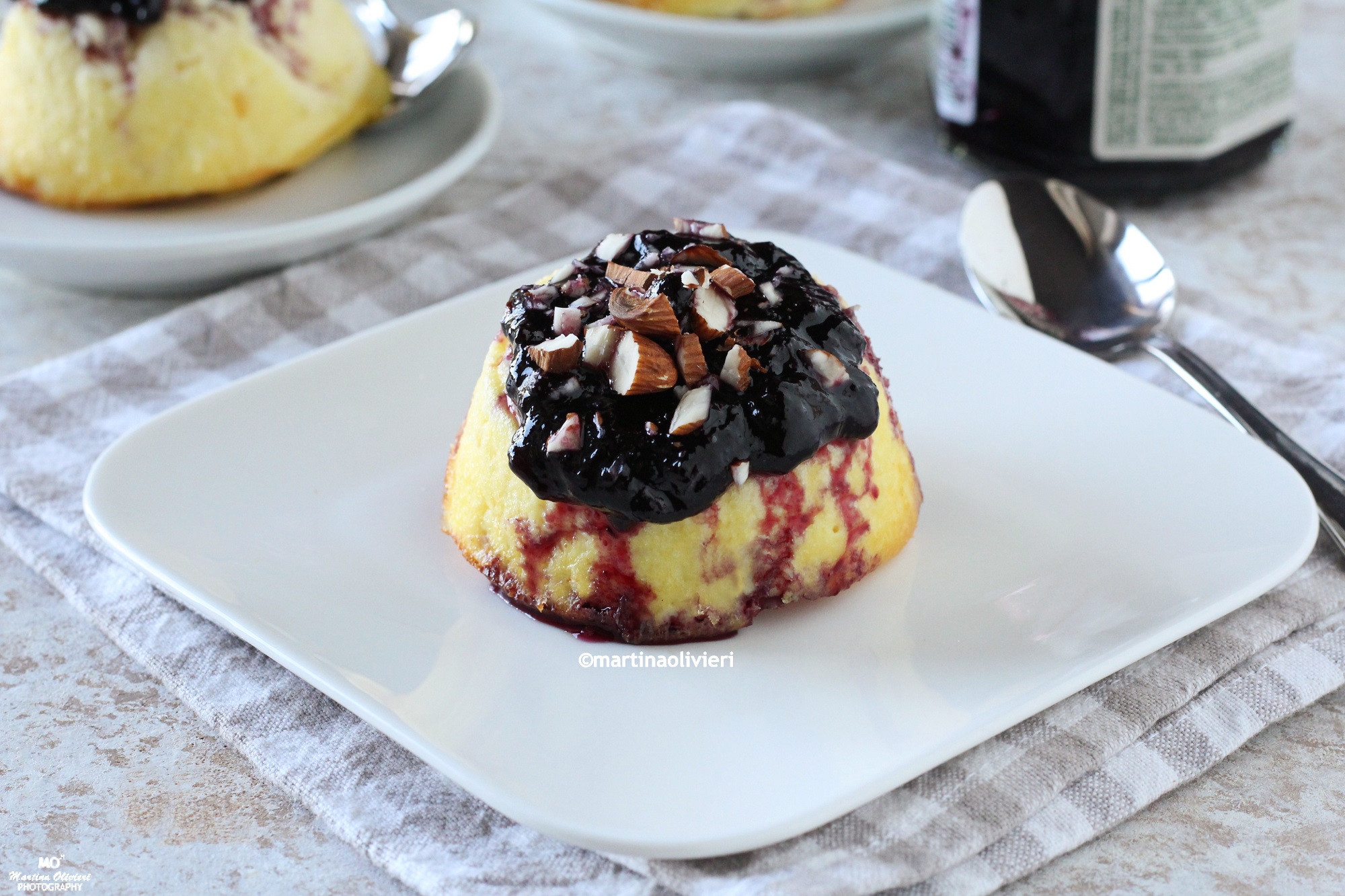 Bolo de iogurte na fritadeira a ar quente