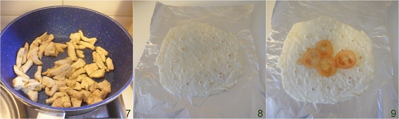 como rechear os burritos com frango e guacamole