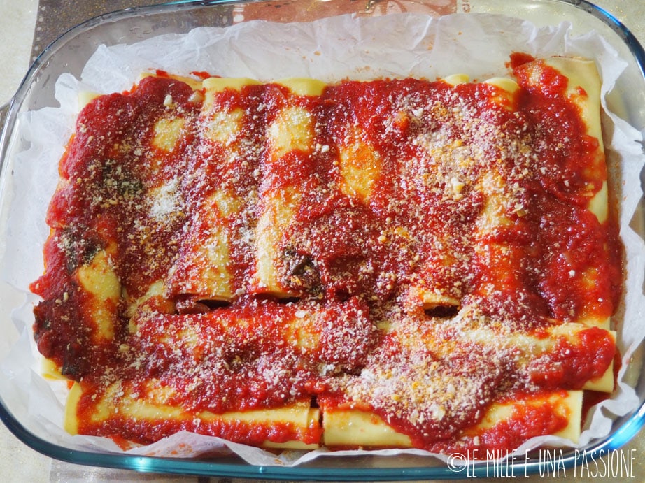 Cannelloni com ricota e acelga