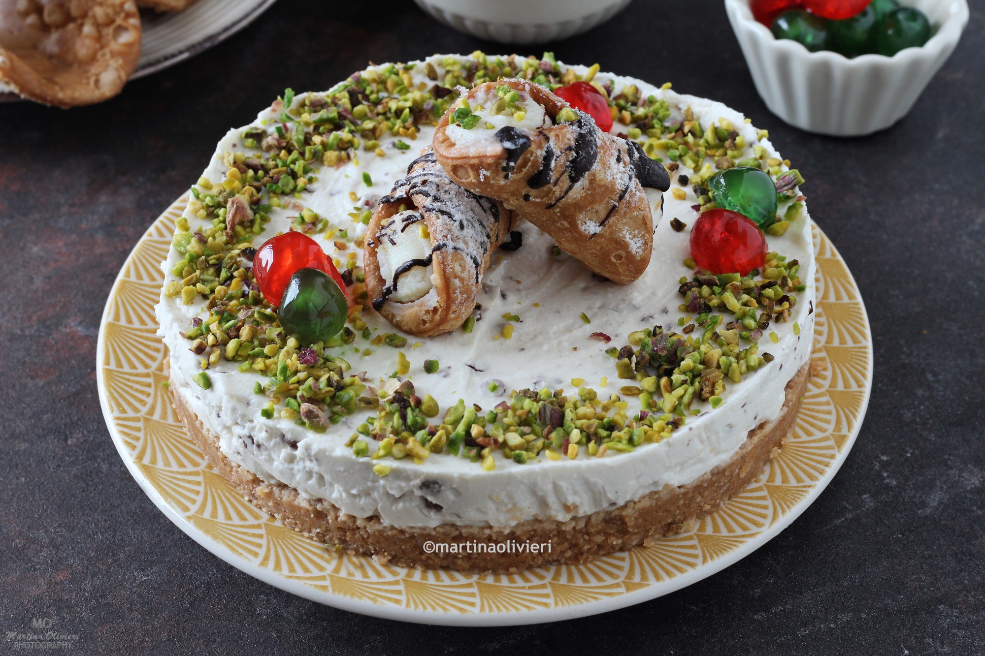 Cheesecake de canoli siciliano