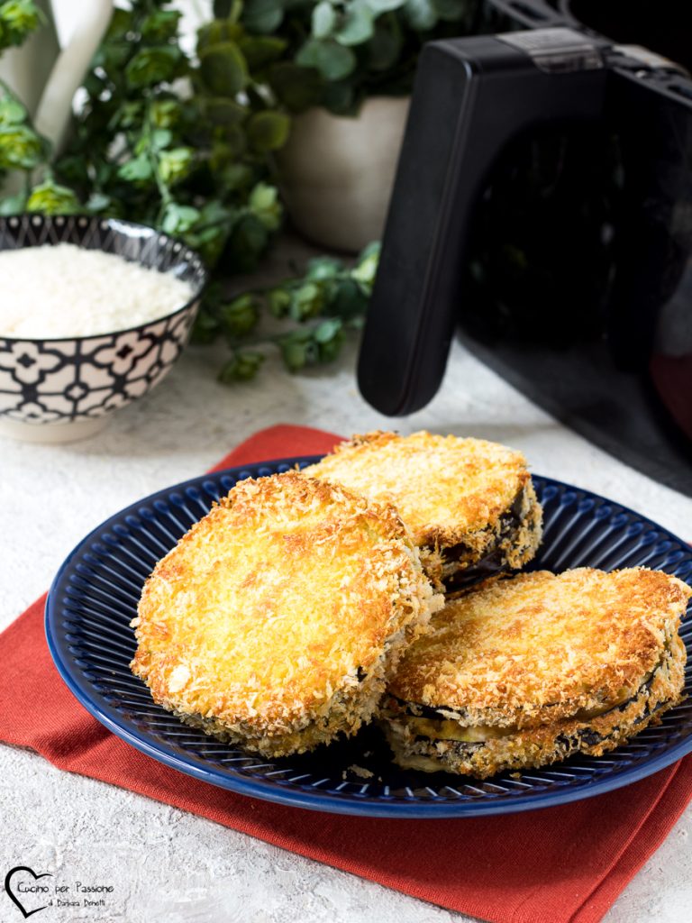 cordon bleu de berinjela na fritadeira a ar