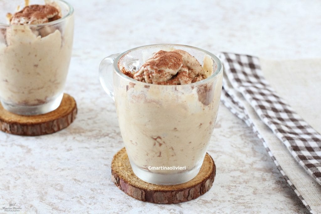 Creme de café com leite de coco