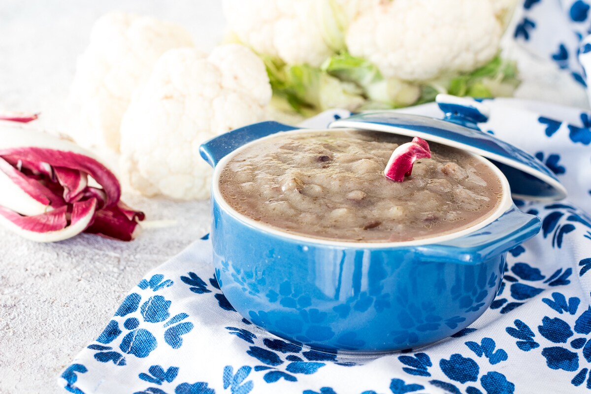 CREME DE COUVE-FLOR E RADICCHIO