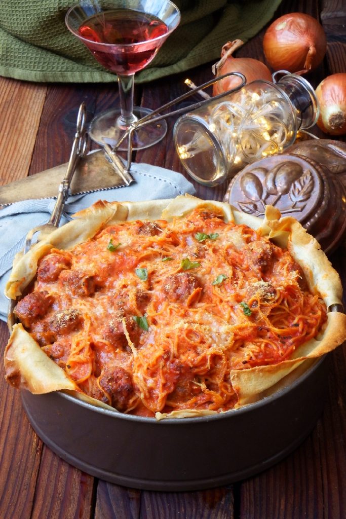 Timballo de tagliolini