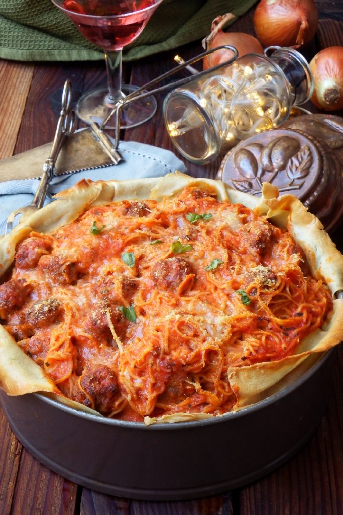 timballo de tagliolini