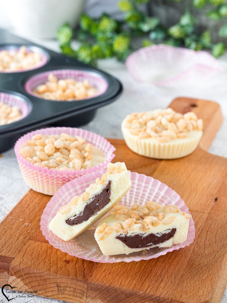 Docinhos de chocolate branco e Nutella