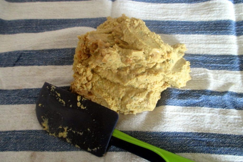 Fatiado vegano de grão-de-bico e azeitonas, Mangia senza Pancia