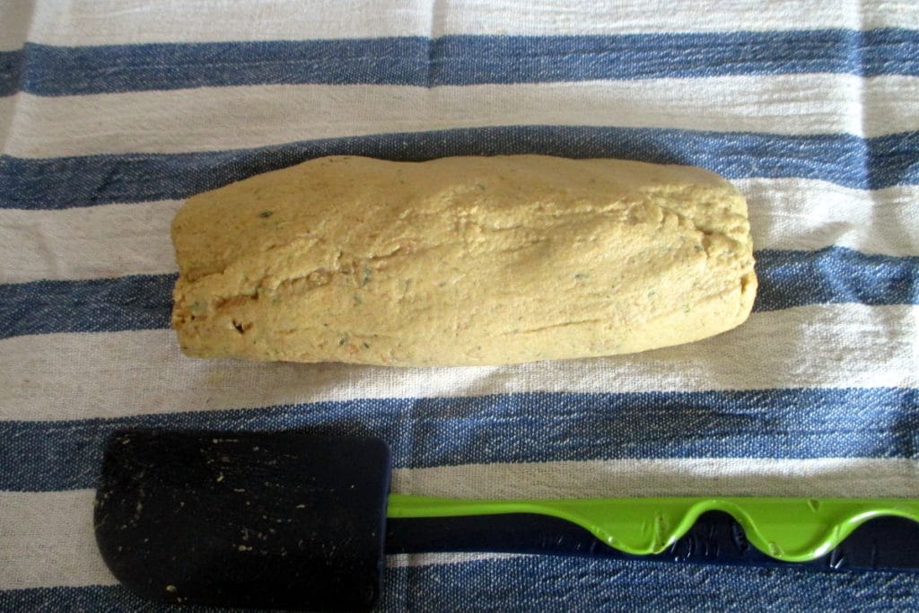 Fatiado vegano de grão-de-bico e azeitonas, Mangia senza Pancia